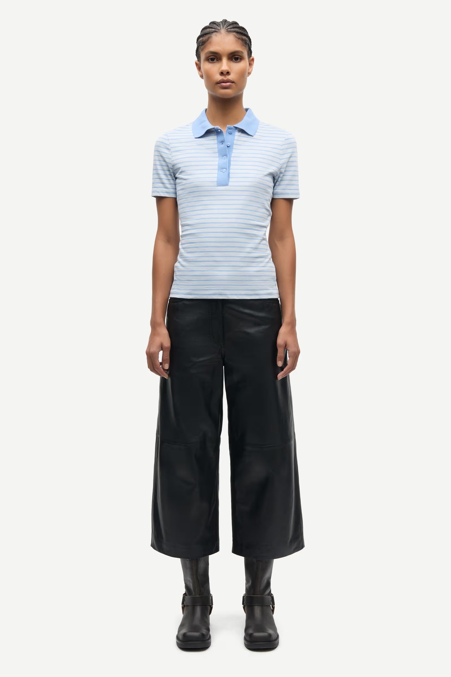 SAMSØE | Polo manches courtes "Saella" - Bleu clair