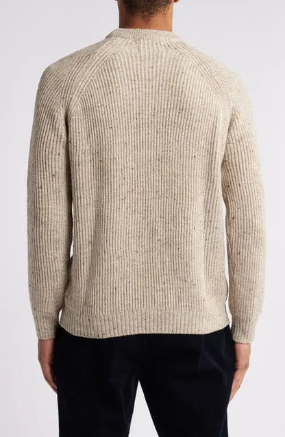 Peregrine | Pull ''Ford'' en laine mérinos  - Avoine