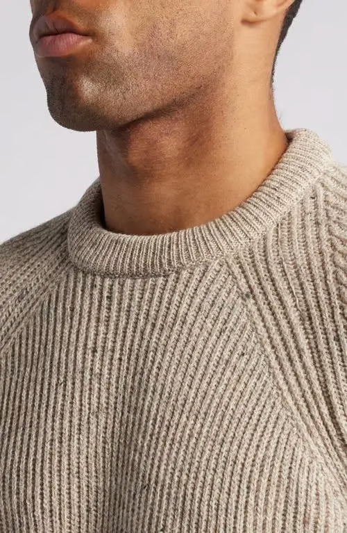 Peregrine | Pull ''Ford'' en laine mérinos  - Avoine