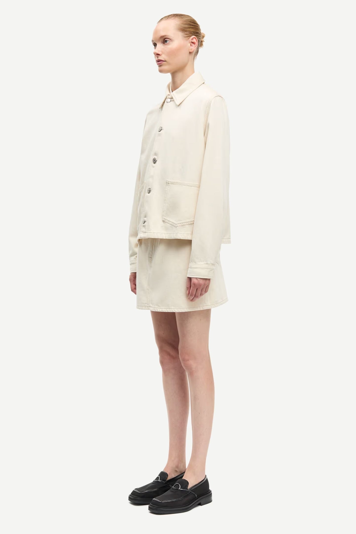 SAMSØE | Veste en jean "Saveyra" - Crème