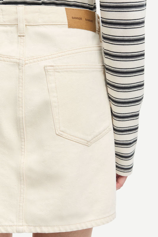 SAMSØE | Mini-jupe en denim "Sashelly" - Crème