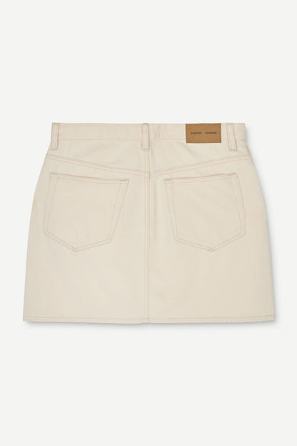 SAMSØE | Mini-jupe en denim "Sashelly" - Crème