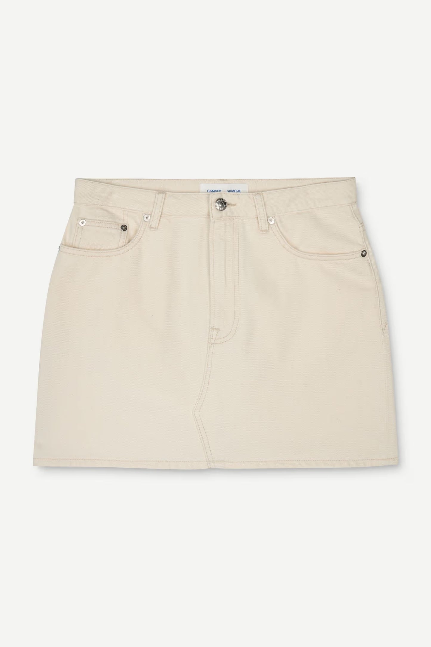 SAMSØE | Mini-jupe en denim "Sashelly" - Crème