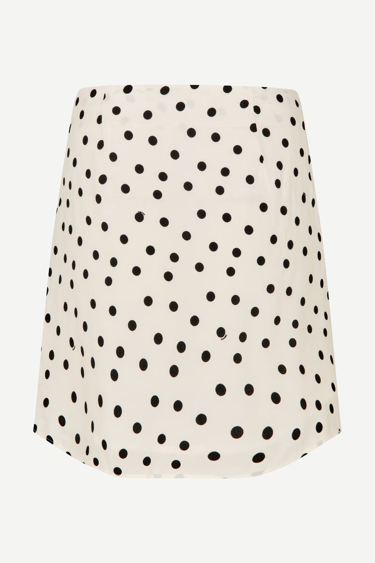 SAMSØE | Mini-jupe asymétrique "Saliben" - Crème et noir