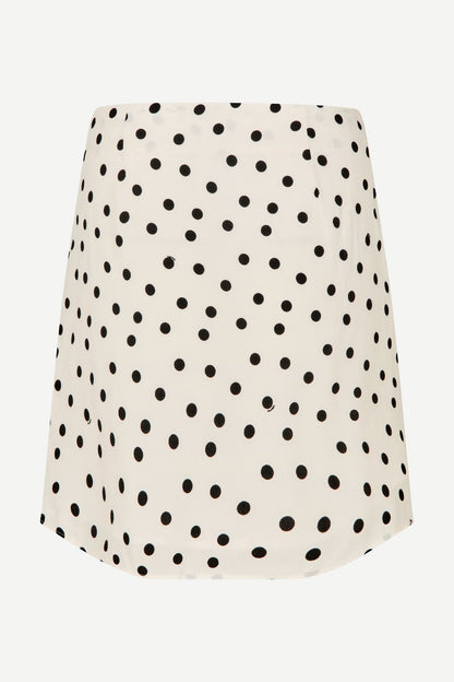 SAMSØE | Mini-jupe asymétrique "Saliben" - Crème et noir