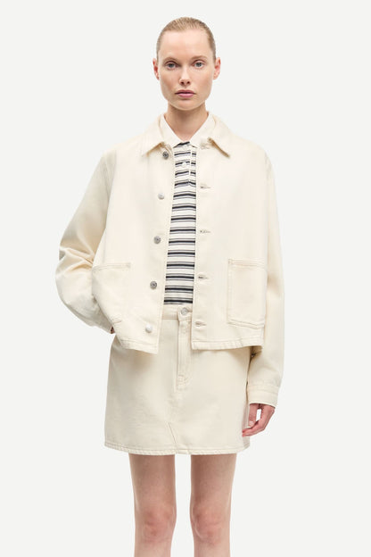 SAMSØE | Veste en jean "Saveyra" - Crème