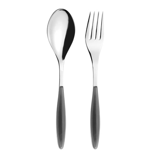 GUZZINI | CUILLÈRE ET FOURCHETTE DE SERVICE « FEELING » - NOIR