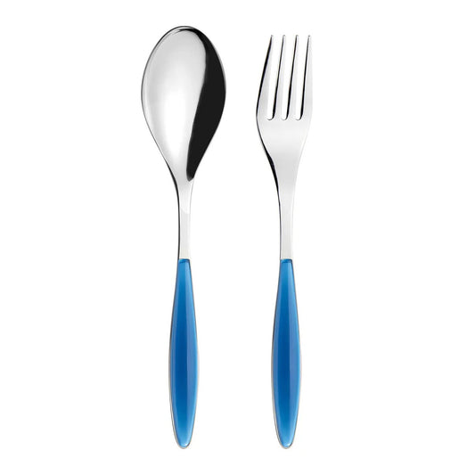 GUZZINI | CUILLÈRE ET FOURCHETTE DE SERVICE « FEELING » -MARINE