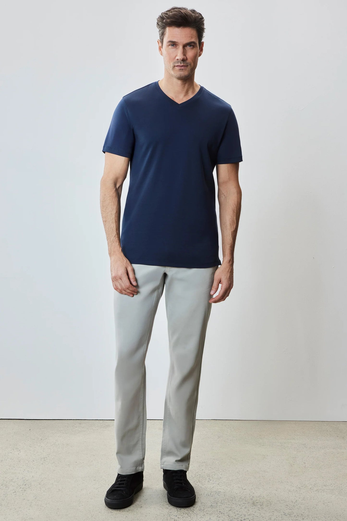 Robert Barakett | T-shirt ''Barakett'' à col en V - Bleu marin
