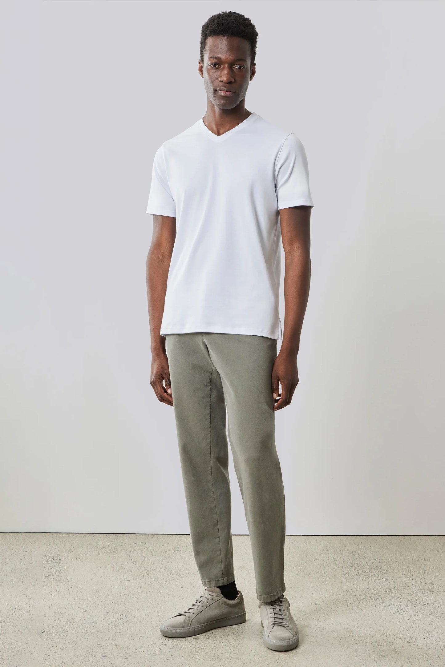 Robert Barakett | T-shirt ''Barakett'' à col en V -  Blanc