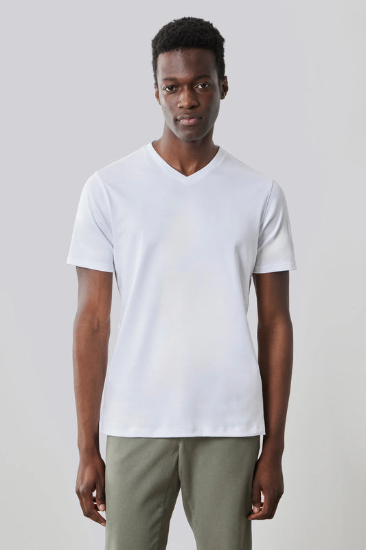 Robert Barakett | T-shirt ''Barakett'' à col en V -  Blanc