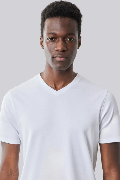 Robert Barakett | T-shirt ''Barakett'' à col en V -  Blanc