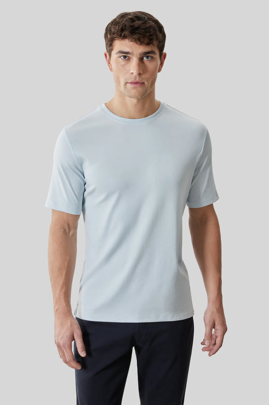 Robert Barakett |  Le t-shirt ''Barakett'' col rond - Brume bleue