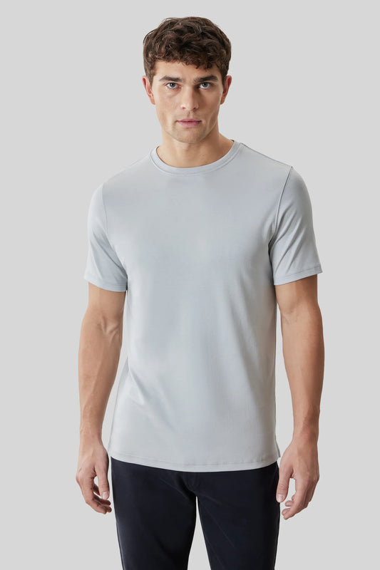 Robert Barakett |  Le t-shirt ''Barakett'' col rond - Gris tourterelle