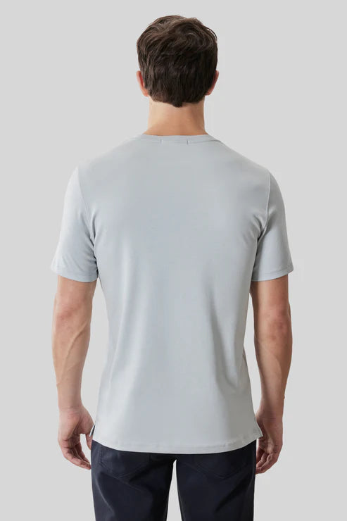 Robert Barakett |  Le t-shirt ''Barakett'' col rond - Gris tourterelle