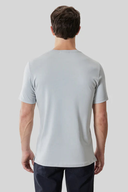 Robert Barakett |  Le t-shirt ''Barakett'' col rond - Gris tourterelle