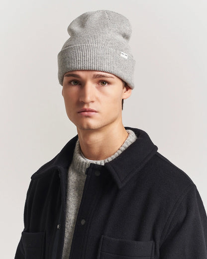 SAMSØE SAMSØE | Bonnet en laine tricotée - Gris