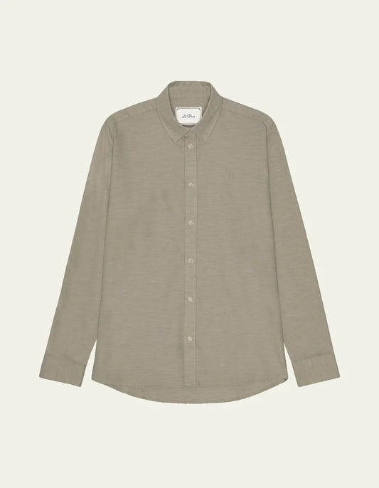 Les deux | Chemise en coton "Flannel douce" - Chêne laurier