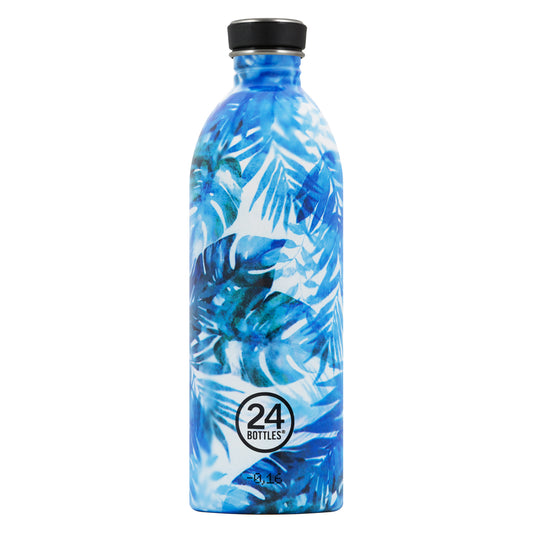 24 Bottles | Bouteille réutilisable URBAN 1000ml  - Azur floral