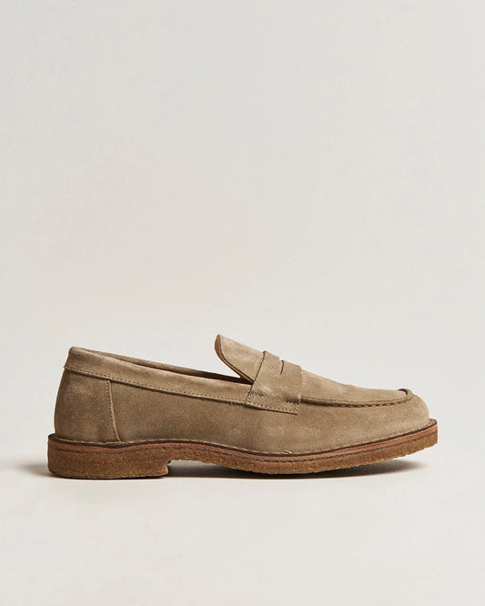 Astorflex | Mocassins en daim ''Mokaflex'' - Écru
