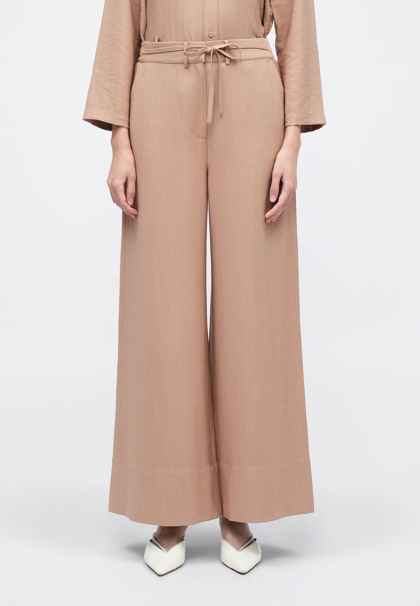 Tiger of Sweden |  Pantalon ''Ellis'' coupe détendue - Marron clair