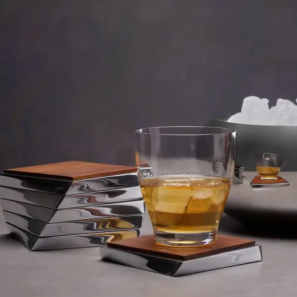 Nambé - Ensemble de sous-verres ''New Twist''