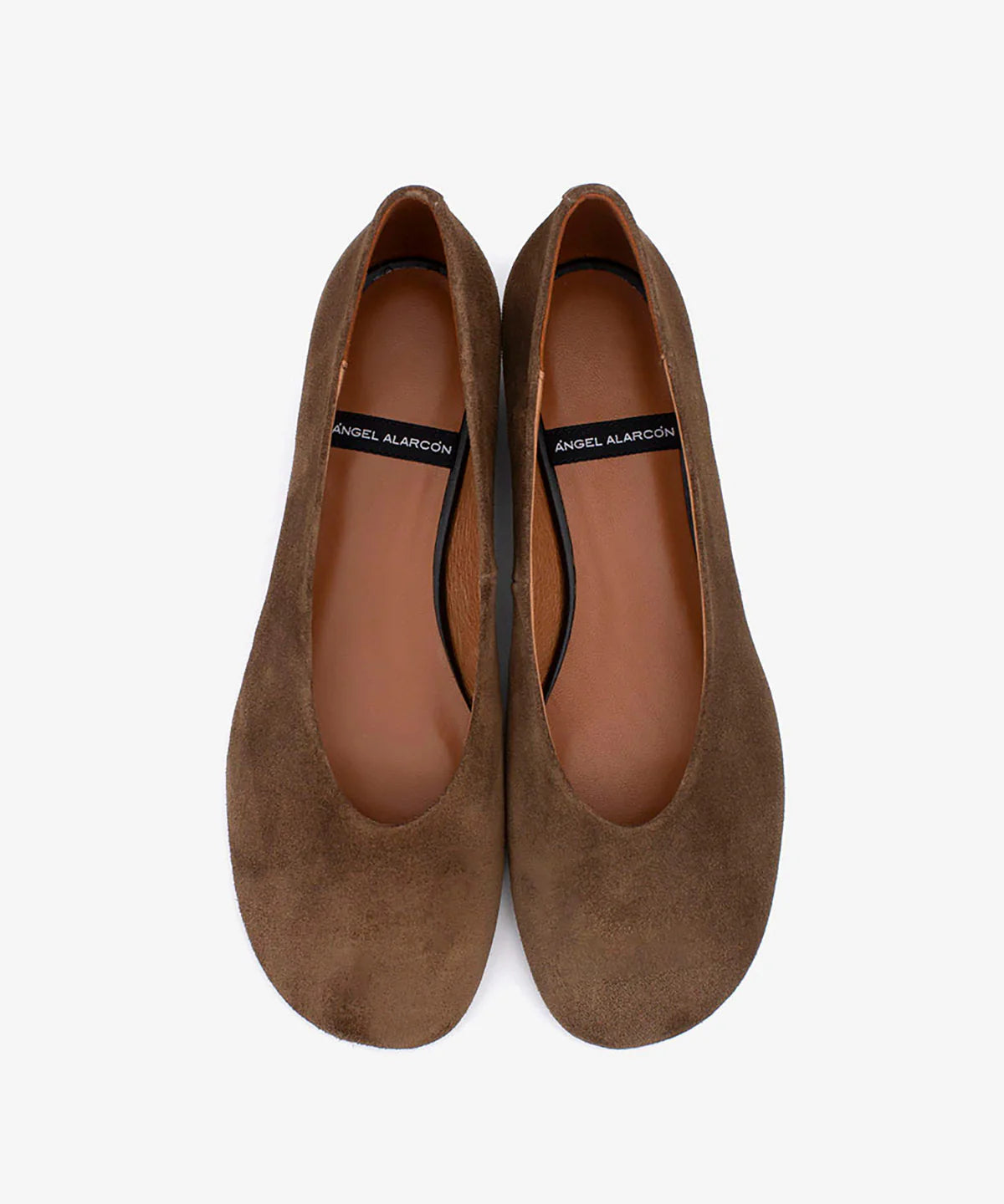Angel Alarcon | Les ballerines en daim "KATYA" - Marron clair