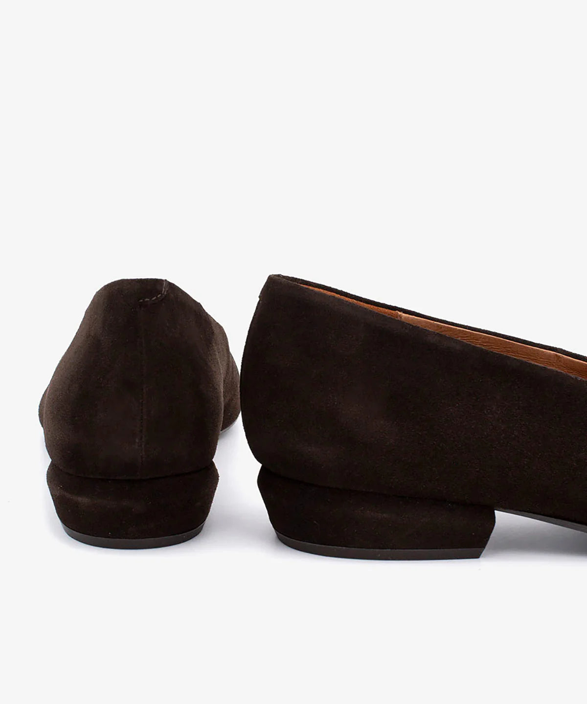 Angel Alarcon | Les ballerines en daim"KATYA"  -Marron foncé