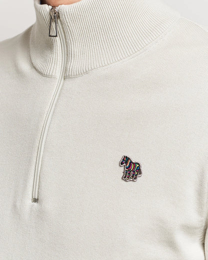Paul Smith | Pull à col zippé avec motif zèbre - Ivoire