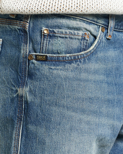 Tiger of Sweden | Le jean ''Marty'' à coupe droite - Bleu moyen