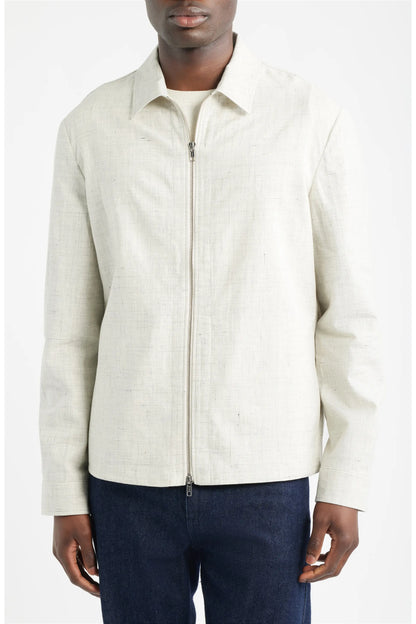 EMANUEL BERG | Blouson bomber léger en lin et coton - Beige