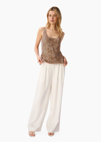 CAMI NYC |  Camisole en soie ''Andressa'' - Imprimé léopard
