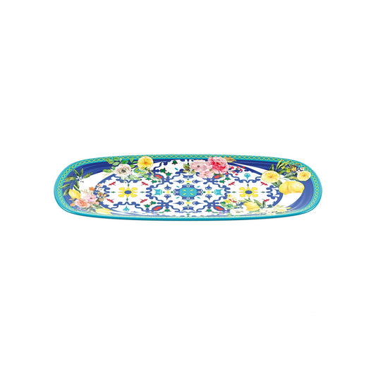 GUZZINI | PETIT PLATEAU RECTANGULAIRE ''FLOWER&LEMON''