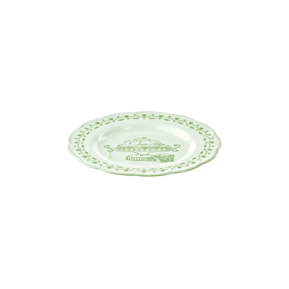 ASSIETTE À DESSERT "JOSEPHINE" - Vert