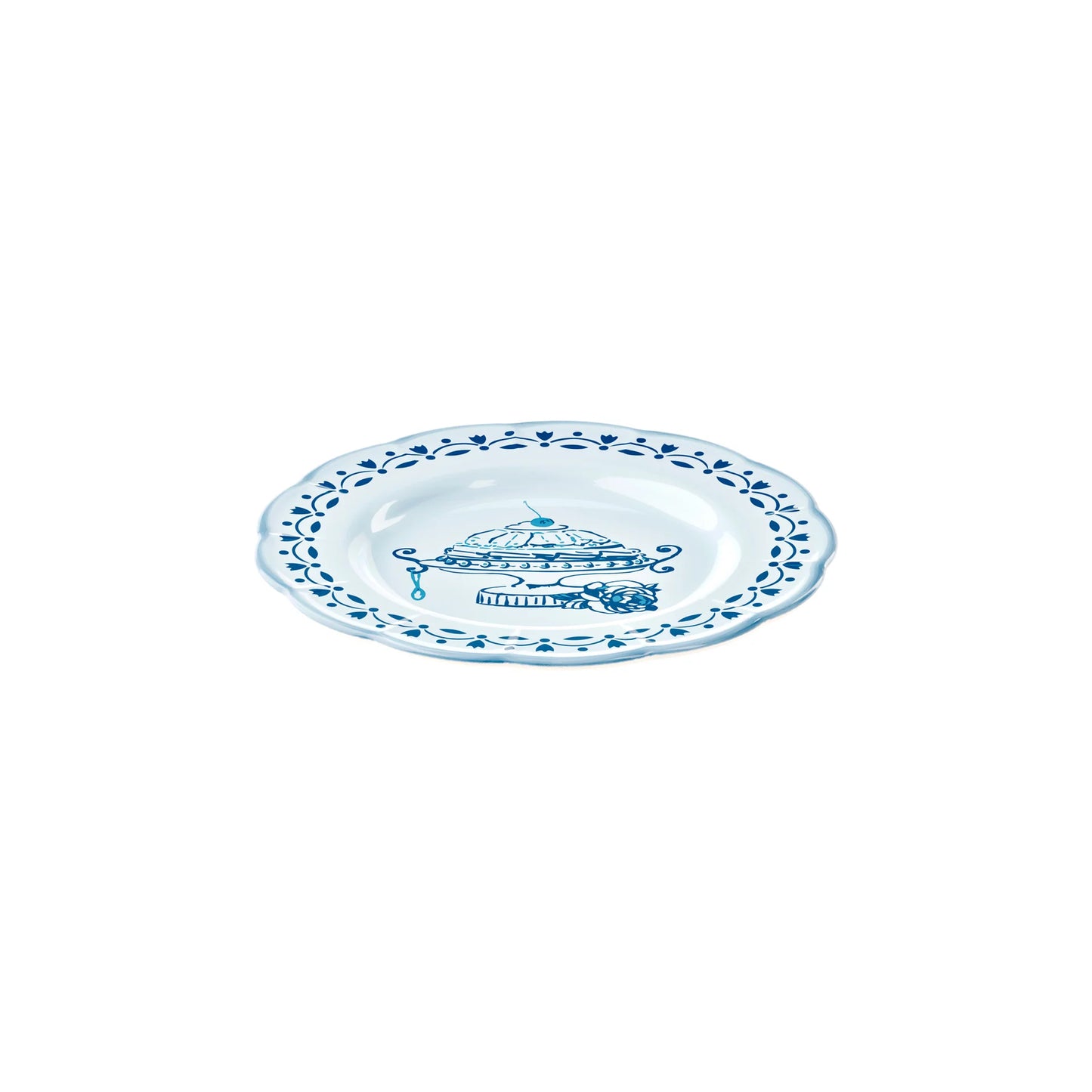 ASSIETTE À DESSERT "JOSEPHINE" - Bleu