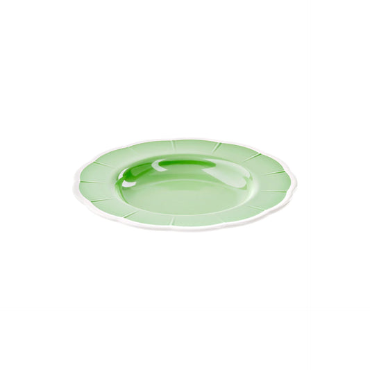 ASSIETTE À SOUPE "FLORA" - Vert