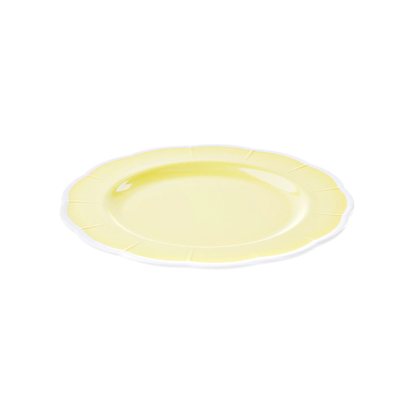 ASSIETTE "FLORA" - Jaune
