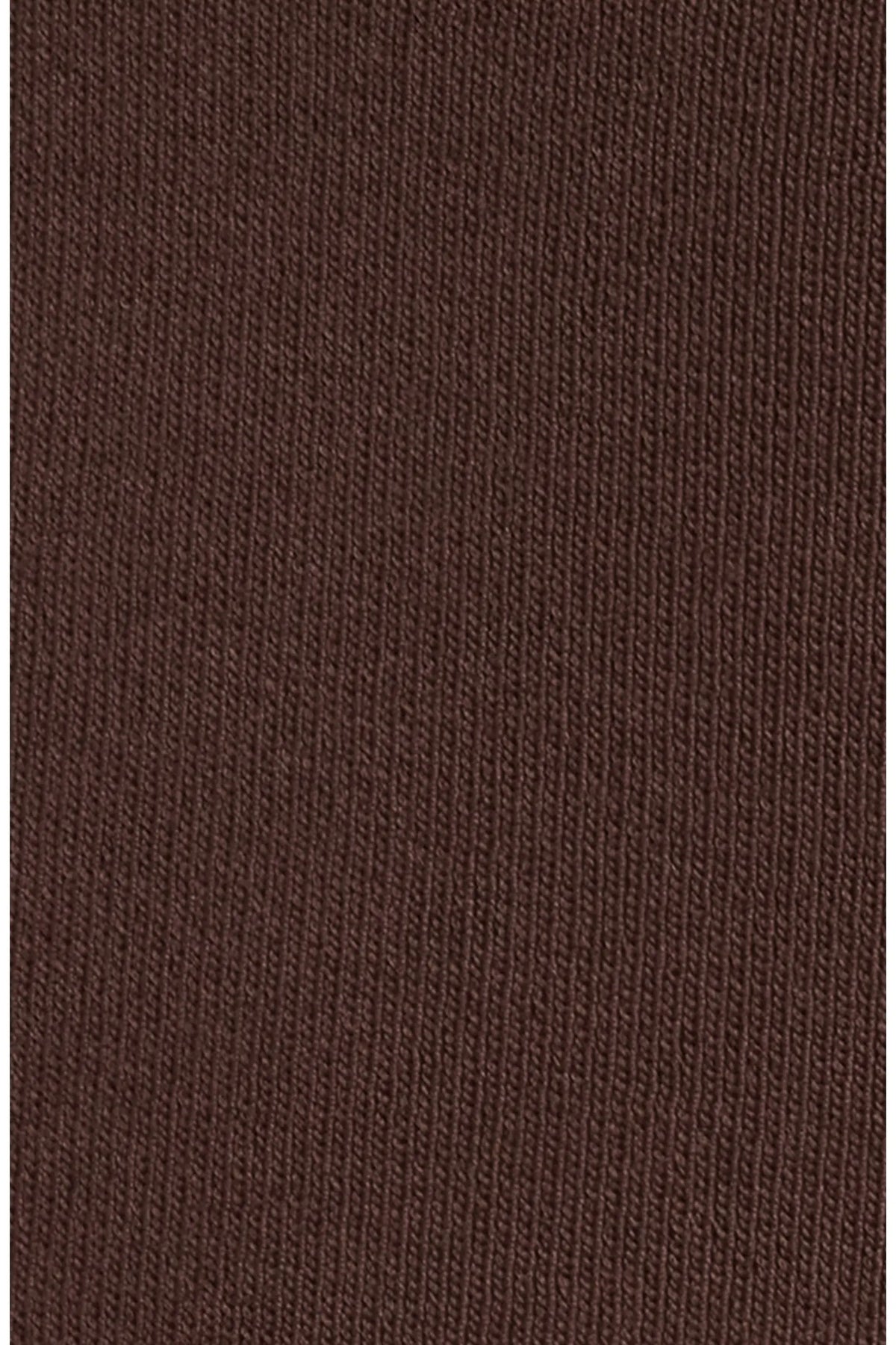 Dèluc | Camisole avec bordure en dentelle 'Television' | Chocolat