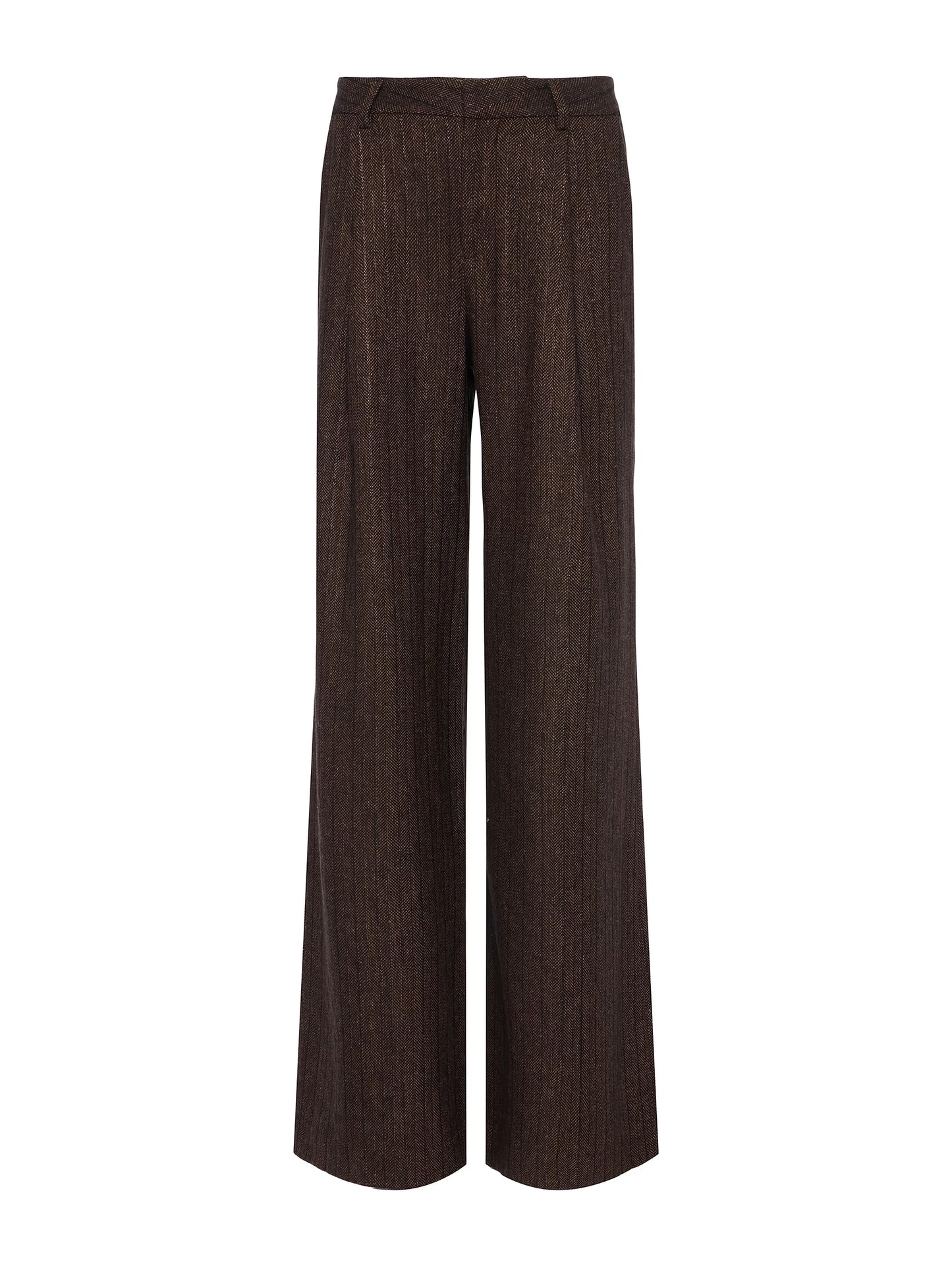 L'Agence | Pantalon "Allanah"-Marron multicolore