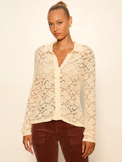 Sanctuary | Chemise en dentelle ' Dreamer' | Beige