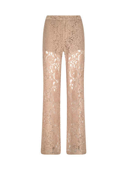 L'AGENCE| Pantalon à jambes droits 'Livy' | Cappuccino