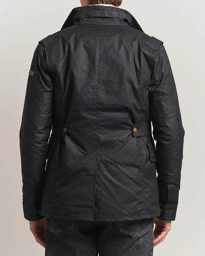 Peregrine | La veste en coton ciré ''Bexley'' - Noir