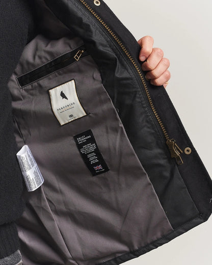 Peregrine | La veste en coton ciré ''Bexley'' - Noir