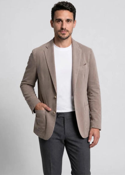 EMANUEL BERG | Veste souple déstructurée en coton délavé - Beige