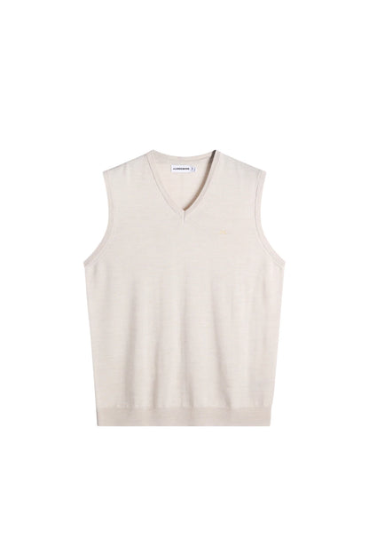 J.Lindeberg | Gilet en maille mérinos "Liam" - Beige clair