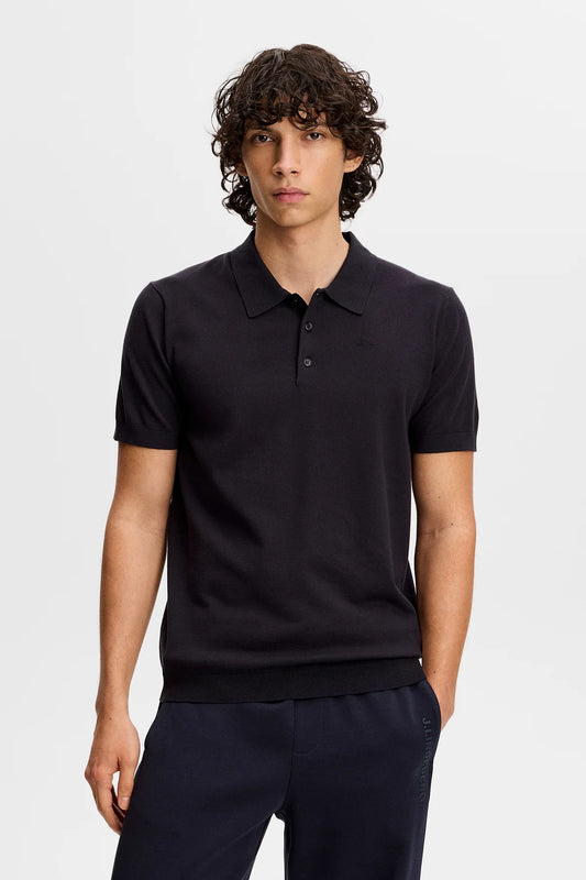 J.Lindeberg | polo à manches courtes "Reymond Knit" - Bleu marin