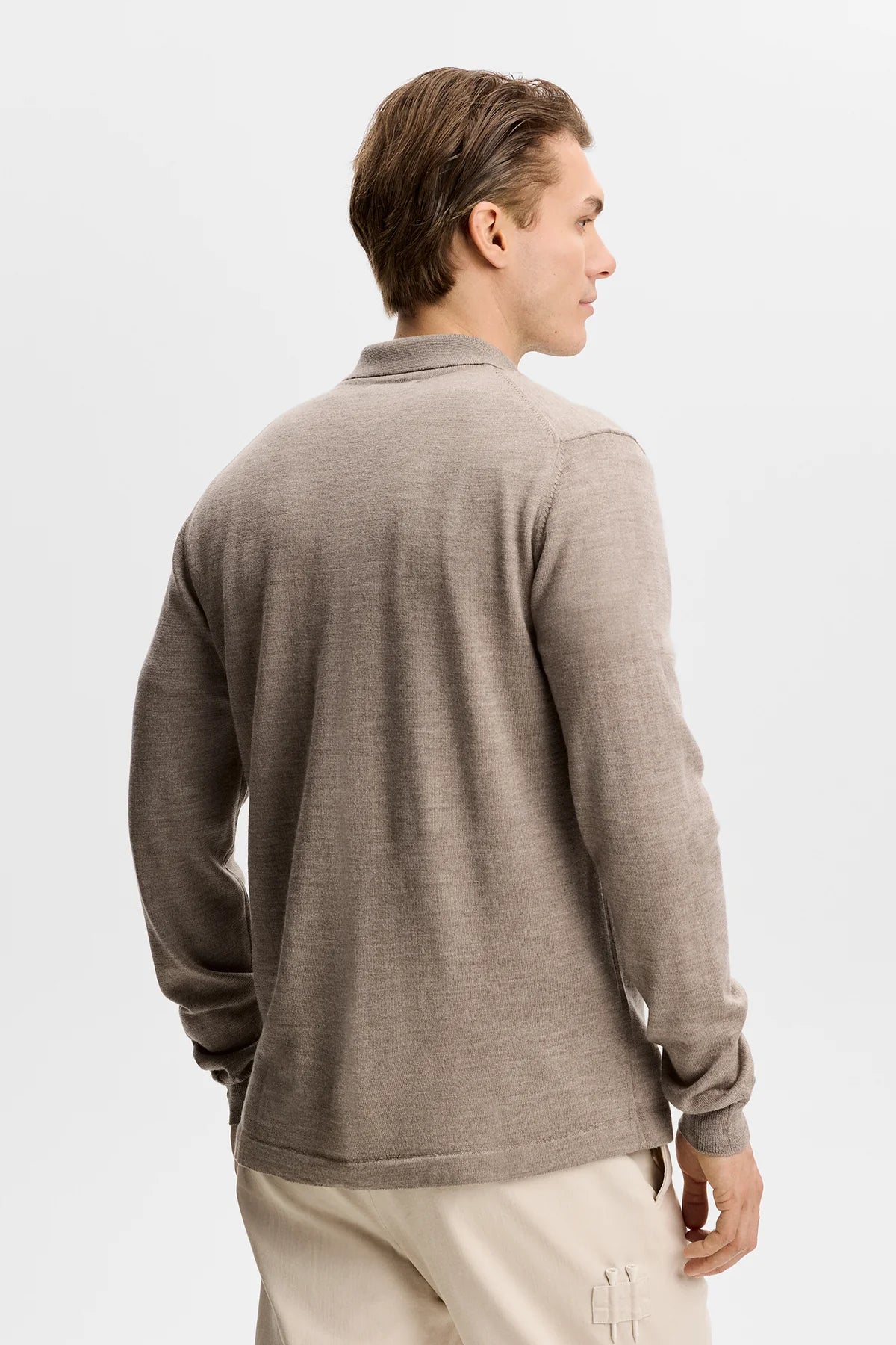J.Lindeberg | Cardigan en laine merino "Kaleb" - Brun