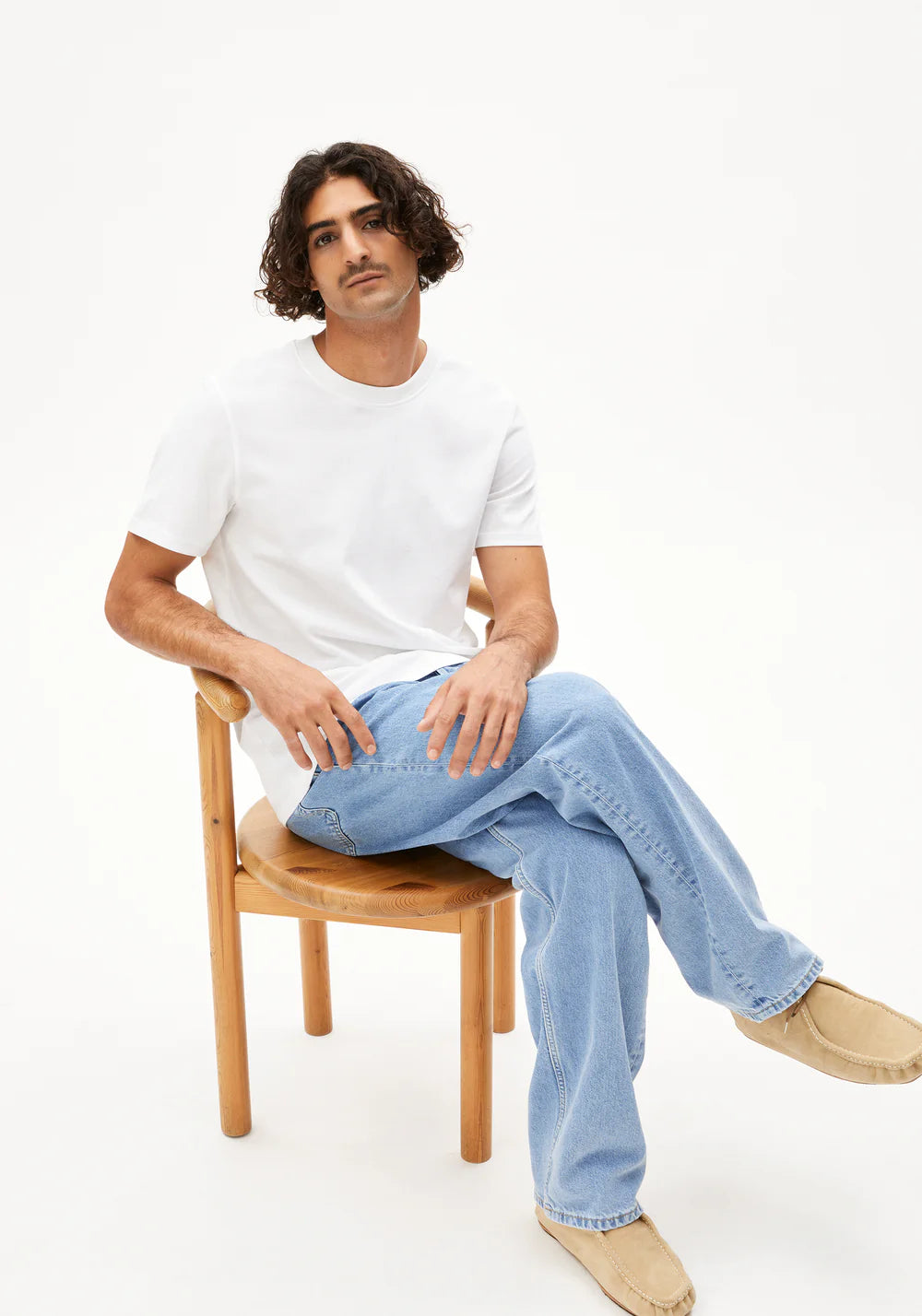 Armedangels | T-shirt en coton épais MAARKOS - Blanc