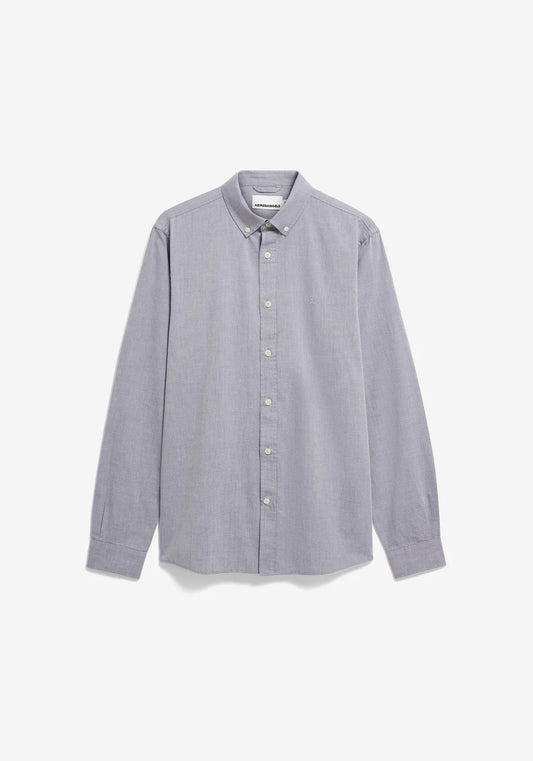 ARMEDANGELS | Chemise "QUAASA" - Marine teinté