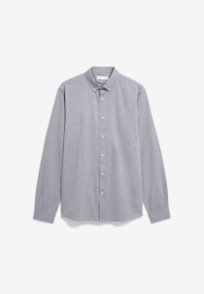 ARMEDANGELS | Chemise manche longue ( Quaasa ) - Bleu teinté